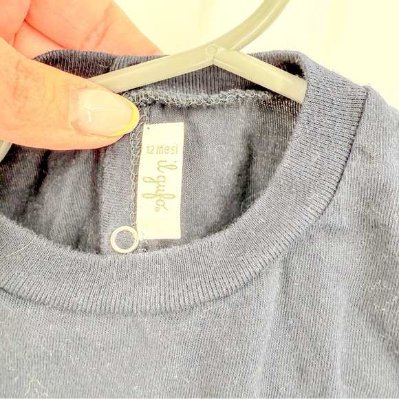 Il Gufo Blue and White Whale Bodysuit - Picture 3 of 5